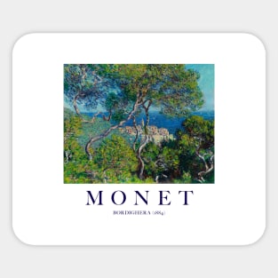 PANTONE MONET - Pantone Bordighera (1884) by Claude Monet Landscape Poster Sticker